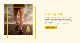 Beginning Running Programs Simple HTML CSS Template