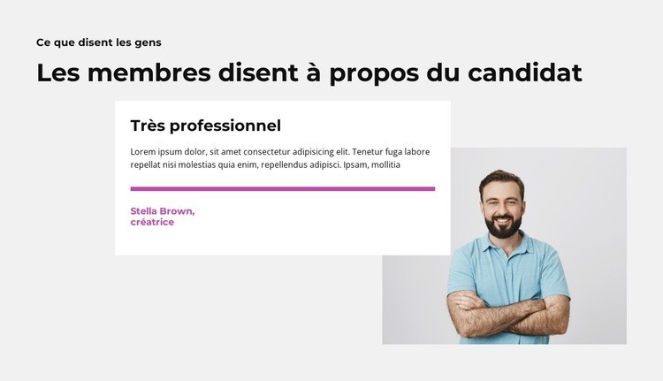 Membre à la fête du Congrès Conception de site Web