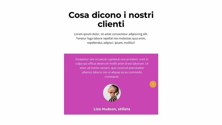 Problema di lavoro Modelli di Website Builder