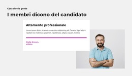 Membro Del Partito Del Congresso - Modello Web HTML