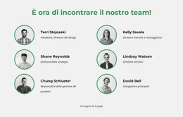 È Ora Di Incontrare Il Nostro Team Creativo