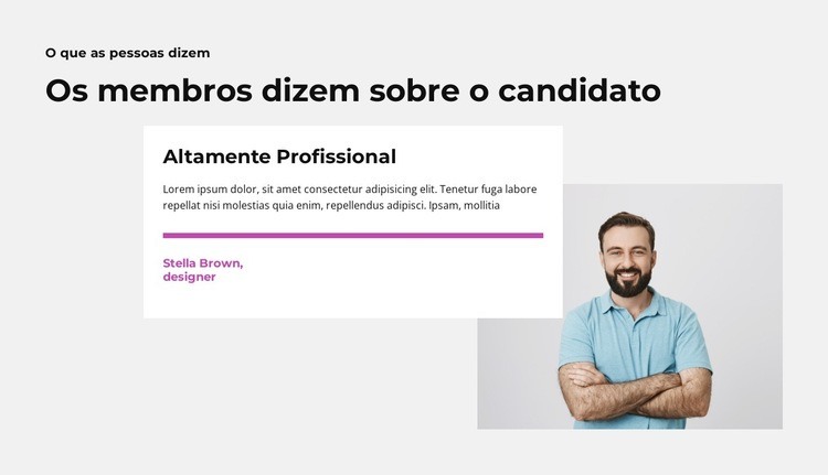 Membro do partido do Congresso Design do site