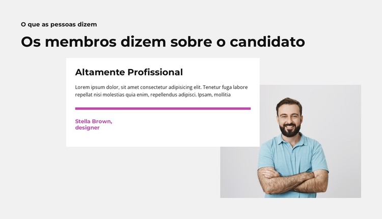 Membro do partido do Congresso Modelo HTML