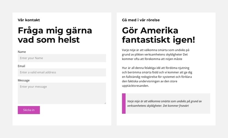 Mycket professionell HTML-mall