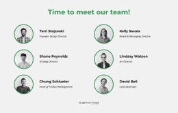 Time To Meet Our Creative Team