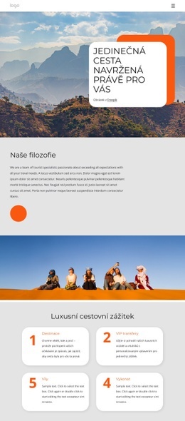 Jedinečná Cesta – Šablona Stránky HTML