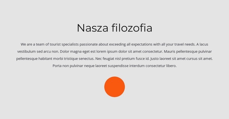 Nagłówek i kształt koła Szablony do tworzenia witryn internetowych