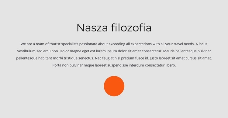 Nagłówek i kształt koła Kreator witryn internetowych HTML