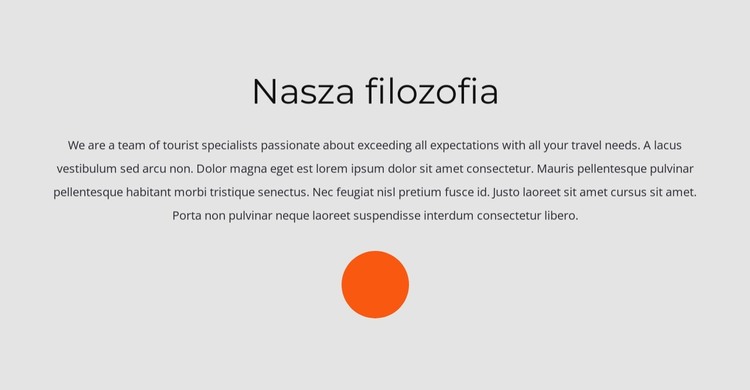 Nagłówek i kształt koła Szablon HTML