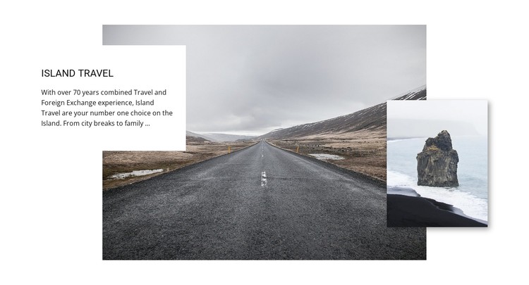 Island travel tours  CSS Template