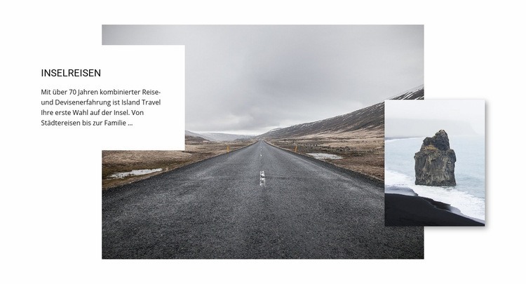 Inselreisen HTML5-Vorlage