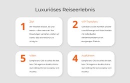 Luxuriöses Reiseerlebnis