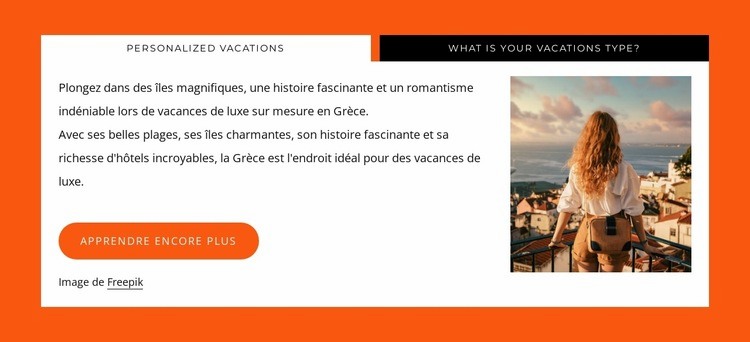 Nous concevons des aventures Modèles de constructeur de sites Web