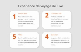 Outils De Conception Pour Expérience De Voyage De Luxe