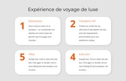 Superbe Modèle HTML5 Pour Expérience De Voyage De Luxe