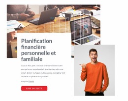 Planification Financière Familiale - Modèle D'Une Page Réactif