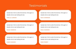 Testimonials With Texts Html5 Responsive Template