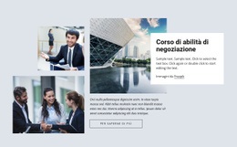 Progettazione Di Siti Web Multiuso Per Corsi Di Abilità Di Negoziazione