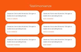 Mockup Di Sito Web Multiuso Per Testimonianze Con Testi