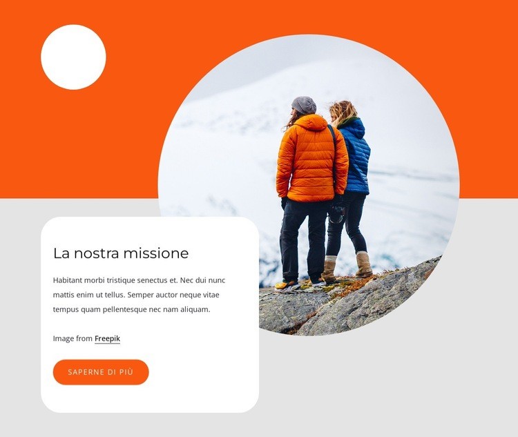 Creiamo esperienze di viaggio di lusso Mockup del sito web