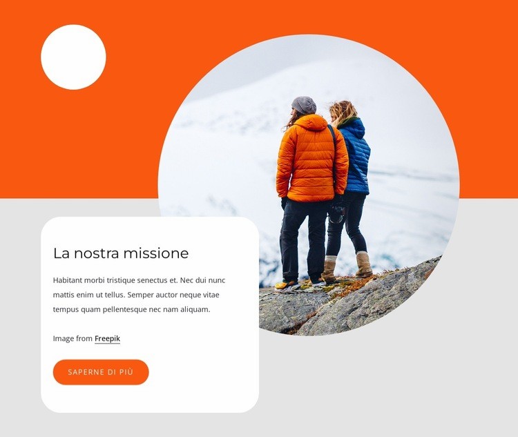 Creiamo esperienze di viaggio di lusso Modello HTML5