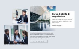 Corsi Di Abilità Di Negoziazione - Pagina Di Destinazione Dell'E-Commerce