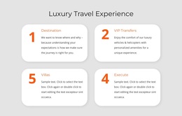 Luxury Travel Experience Google Fonts