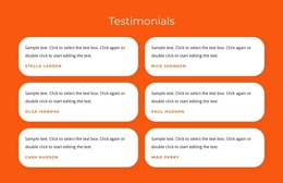 Testimonials With Texts Joomla Page Builder Free