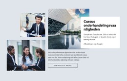 Responsieve HTML Voor Cursussen Onderhandelingsvaardigheden