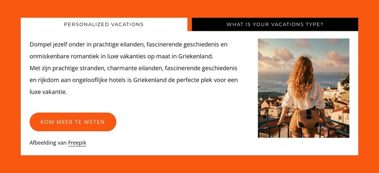 Wij ontwerpen avonturen HTML-sjabloon