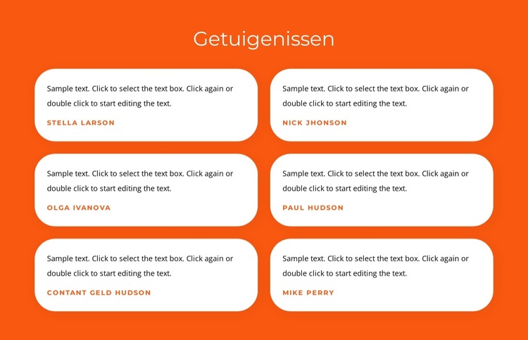 Getuigenissen met teksten WordPress-thema