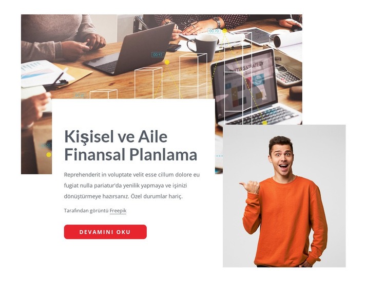 Aile finansmanı planlaması Html Web Sitesi Oluşturucu