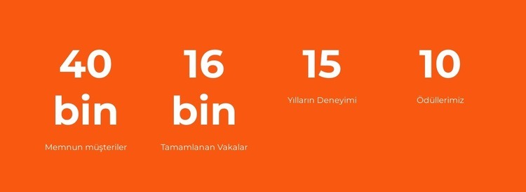 Basit sayaçlar HTML5 Şablonu