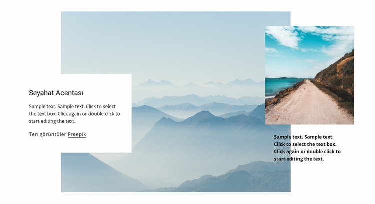 Her tatil farklıdır Web Sitesi Mockup'ı