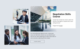 Multipurpose Website Design For Negotiation Skills Courses