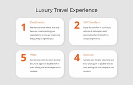 Luxury Travel Experience - Simple Design