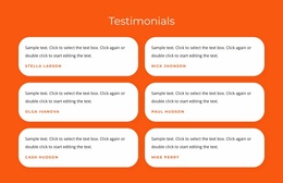 Testimonials With Texts