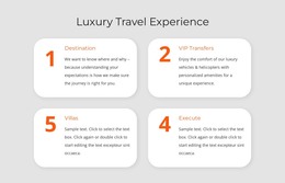 Luxury Travel Experience - WordPress Template