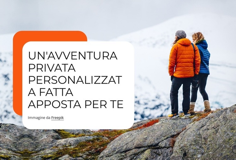 Un'avventura privata personalizzata fatta apposta per te Modelli di Website Builder