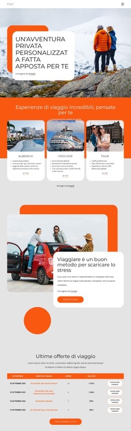 Un'Avventura Privata Personalizzata - Design Del Sito Web Definitivo