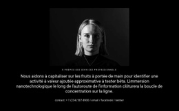 Photo Et Texte Sur Fond Sombre - Meilleur Thème WordPress