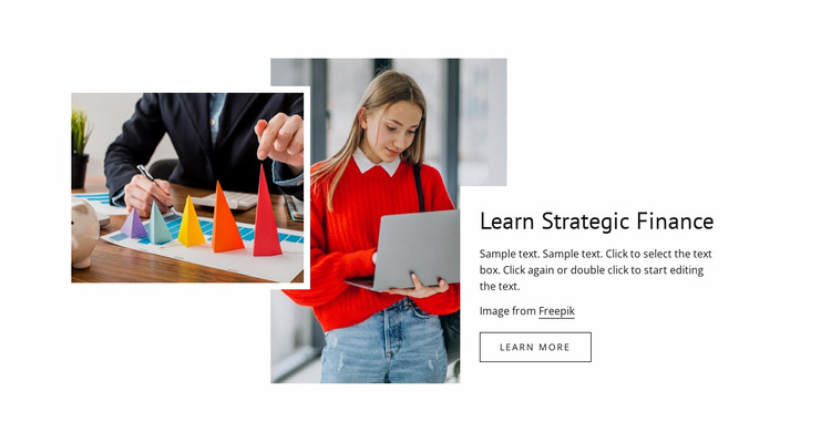 Learn strategy finance Html Website Builder