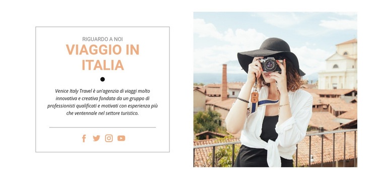 Viaggi in Italia Modello HTML5