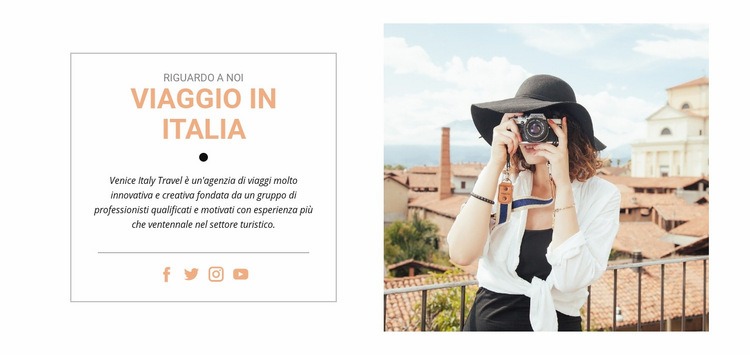 Viaggi in Italia Un modello di pagina