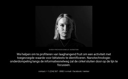 Foto En Tekst Op Een Donkere Achtergrond - HTML-Website-Indeling