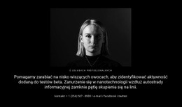 Zdjęcie I Tekst Na Ciemnym Tle - Darmowy Szablon