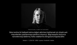 Koyu Arka Plan Üzerinde Fotoğraf Ve Metin Ücretsiz Web Sitesi