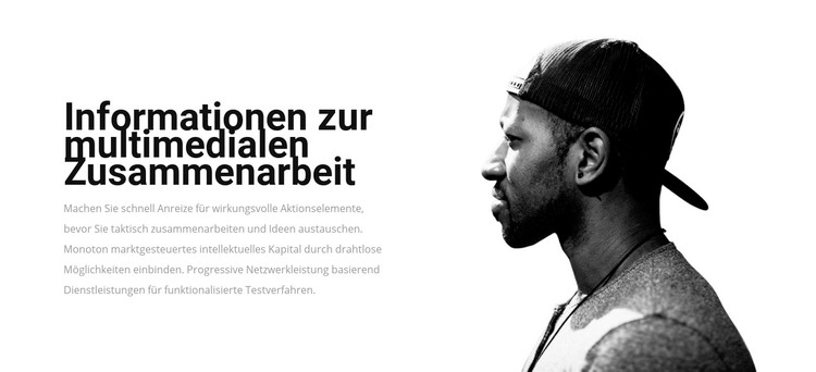 Nutzen Sie die multimediale Zusammenarbeit Website design