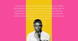 Texto Y Foto, Fondo Multicolor - Inspiración Para Maquetas
