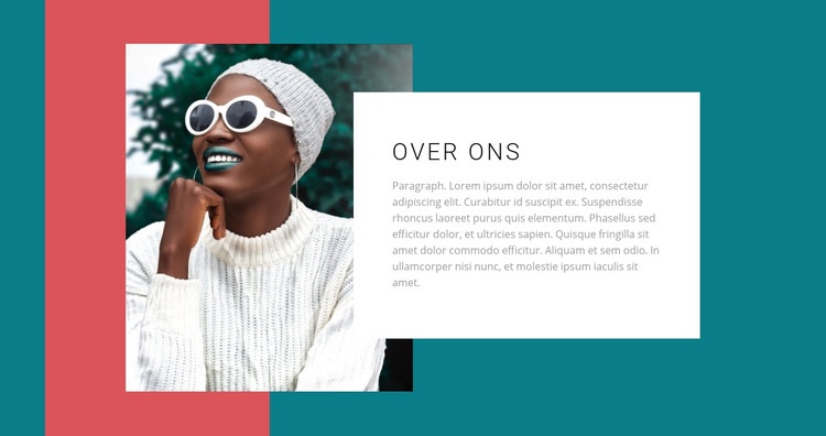 Mode kleurenfoto Website sjabloon